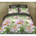 7 piezas de 3D Lily flor al por mayor conjunto de ropa de cama 75gsm 85gsm 95gsm